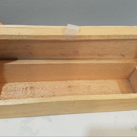 Vintage 90s Ecuador Balsam Wood Box for Panama Hat - light as styrofoam! 🇪🇨 - Picture 3 of 6